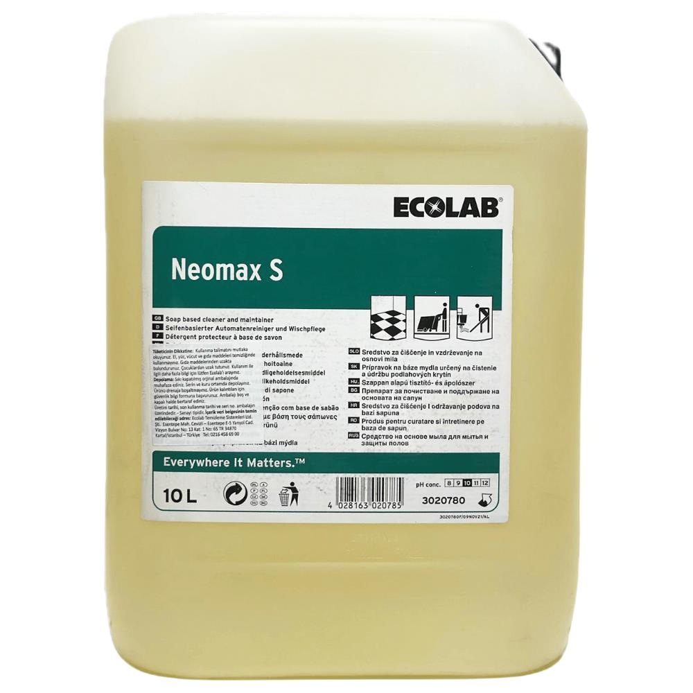 Ecolab Neomax S 10 Lt - Otomatlarda Kullanıma Uygun Sabun Bazlı Temizlik Ürünü