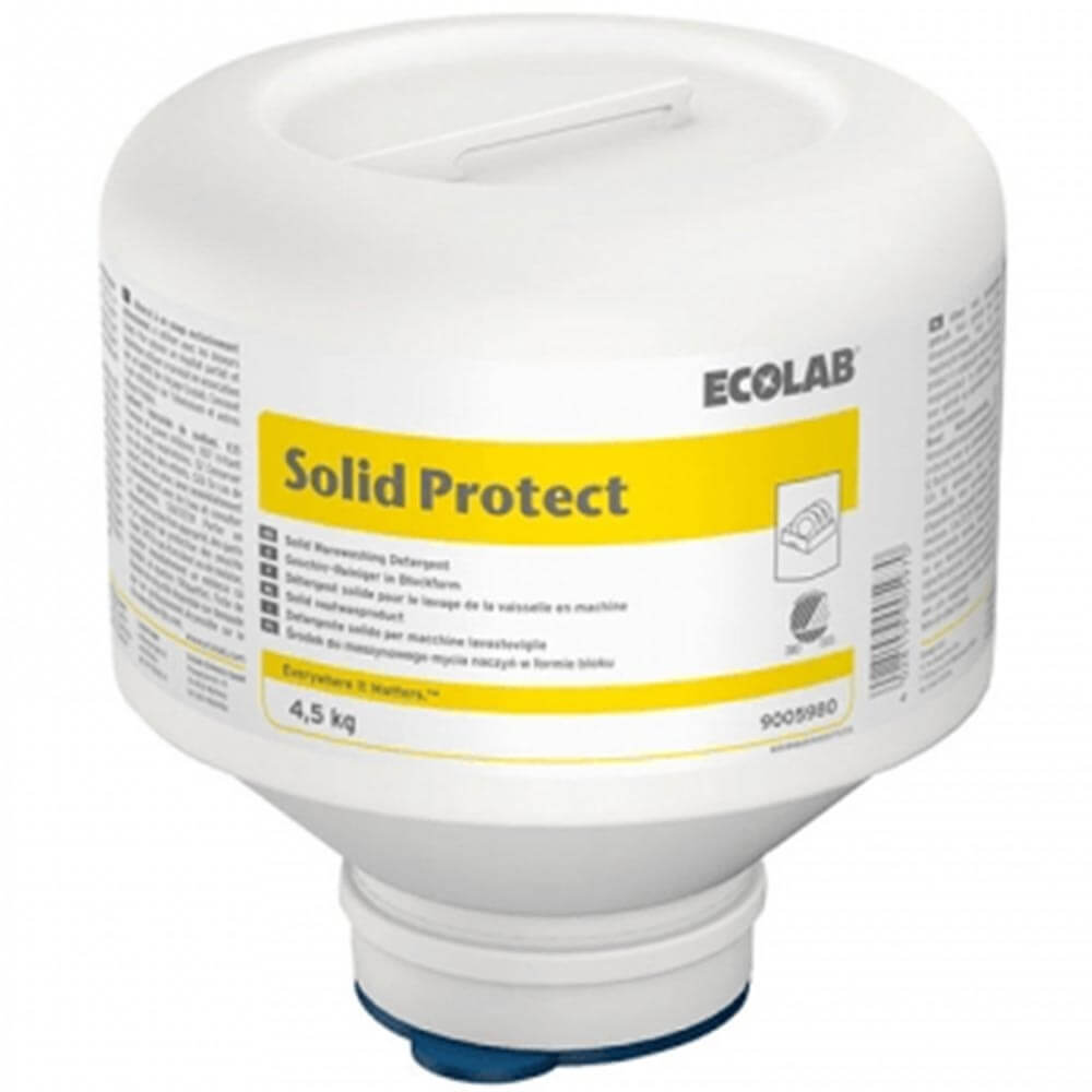 Ekolab - Solid Protect - Hassas Metaller İçin Süper Konsantre, Katı Bulaşık Makinası Deterjanı