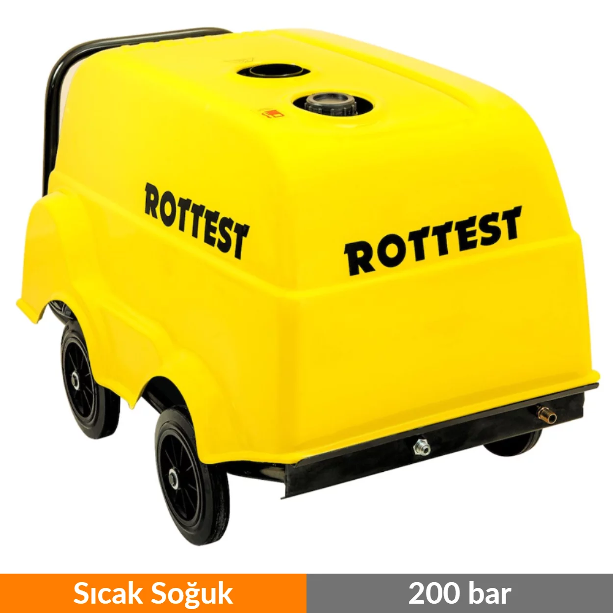 Rottest 200 Bar Tetiksiz Sıcak Soğuk Oto Yıkama Makinası