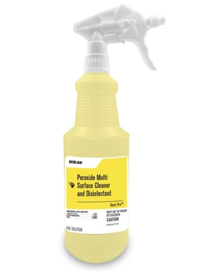 Ecolab Peroxide MSCD RTU 1 Lt - Kullanıma Hazır Peroksit Bazlı  Çoklu Sert Yüzey Temizleyici ve Dezenfektan 