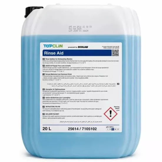 Topclin Rinse Aid 20 Lt Durulama Ürünü